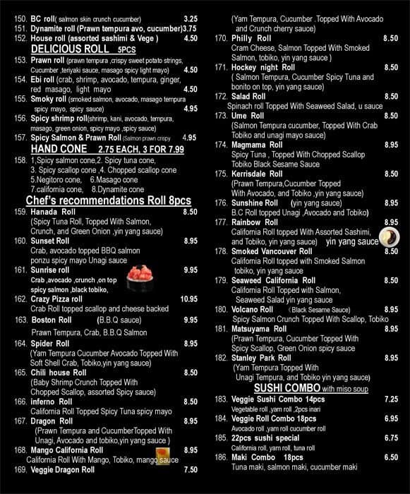 Menu of Daikichi Sushi photo4