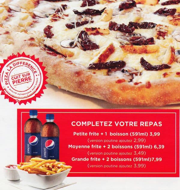 Menu of Pizza La Différence photo7