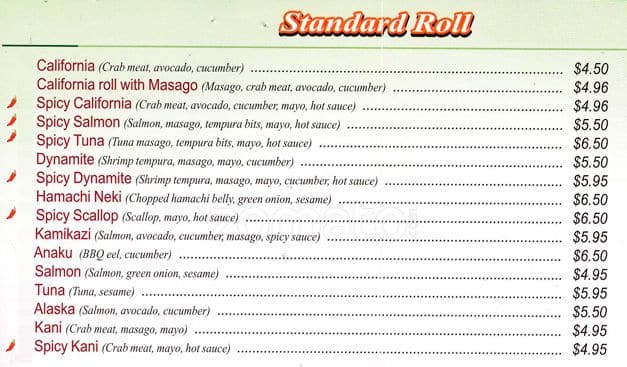 Menu of Sushi Park photo6