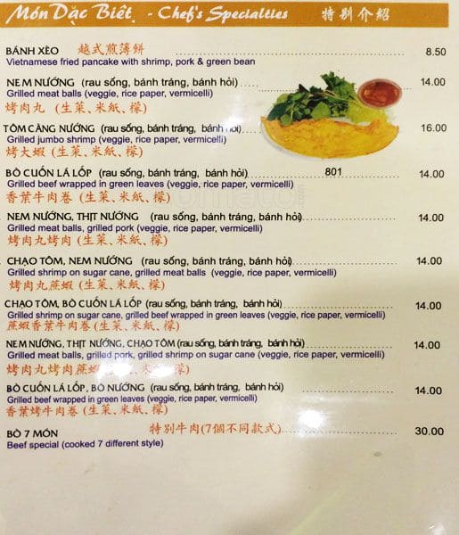 Menu of Pho Mi Asia photo11