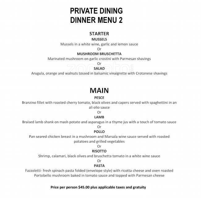 Menu of La Vecchia photo11