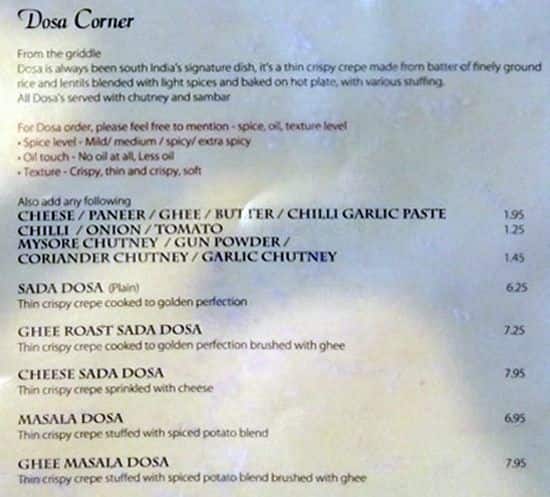 Menu of Udupi Madras Cafe photo3