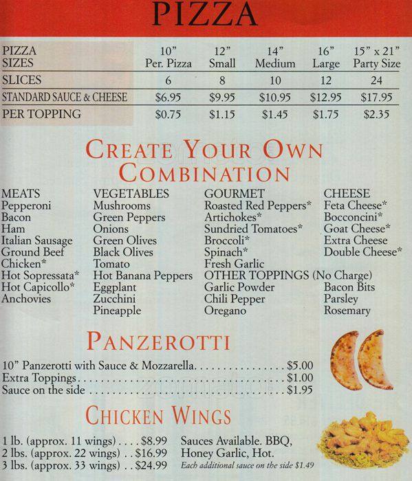 Menu of Il Fornaio Bakery photo3