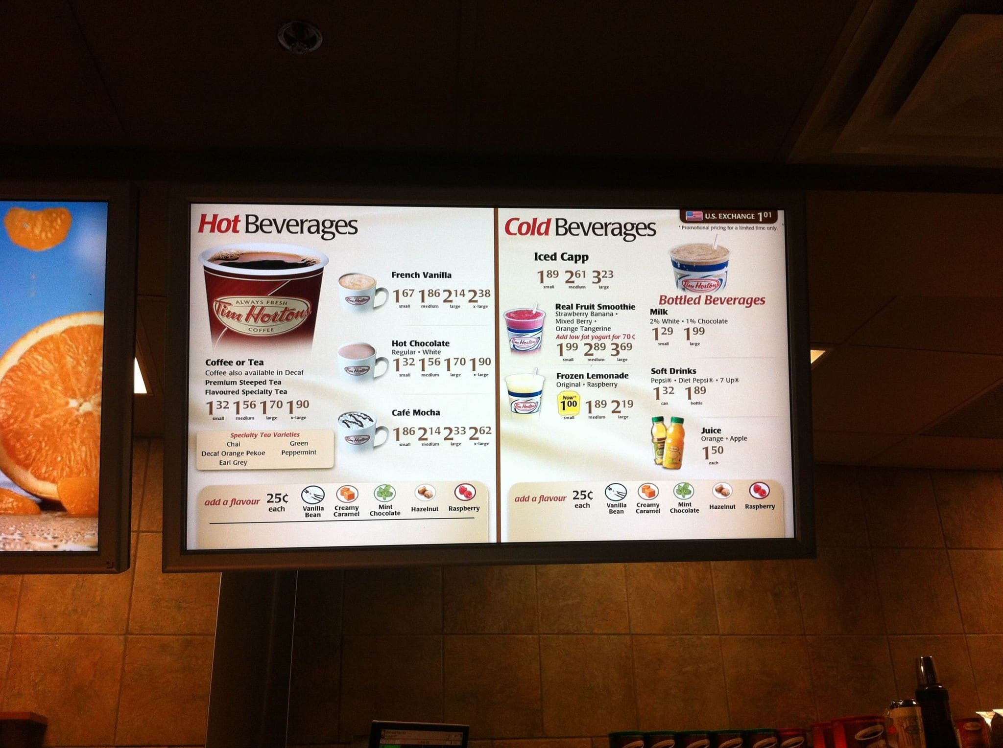 Menu of Tim Hortons photo3