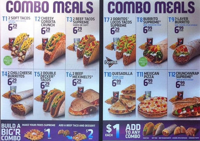 Menu of Taco Bell photo4