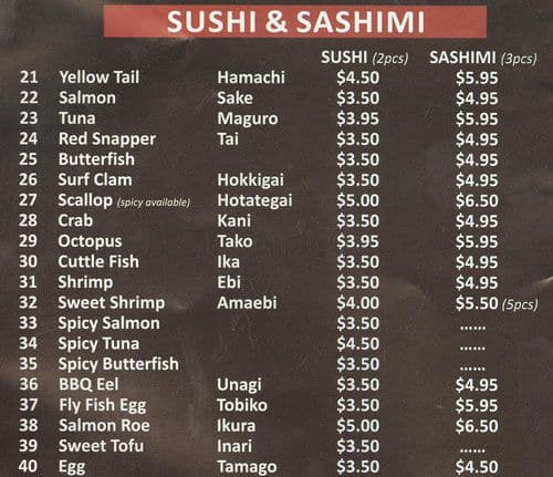 Menu of Nori Sushi photo5