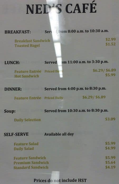 Menu of Ned’s Cafe photo6