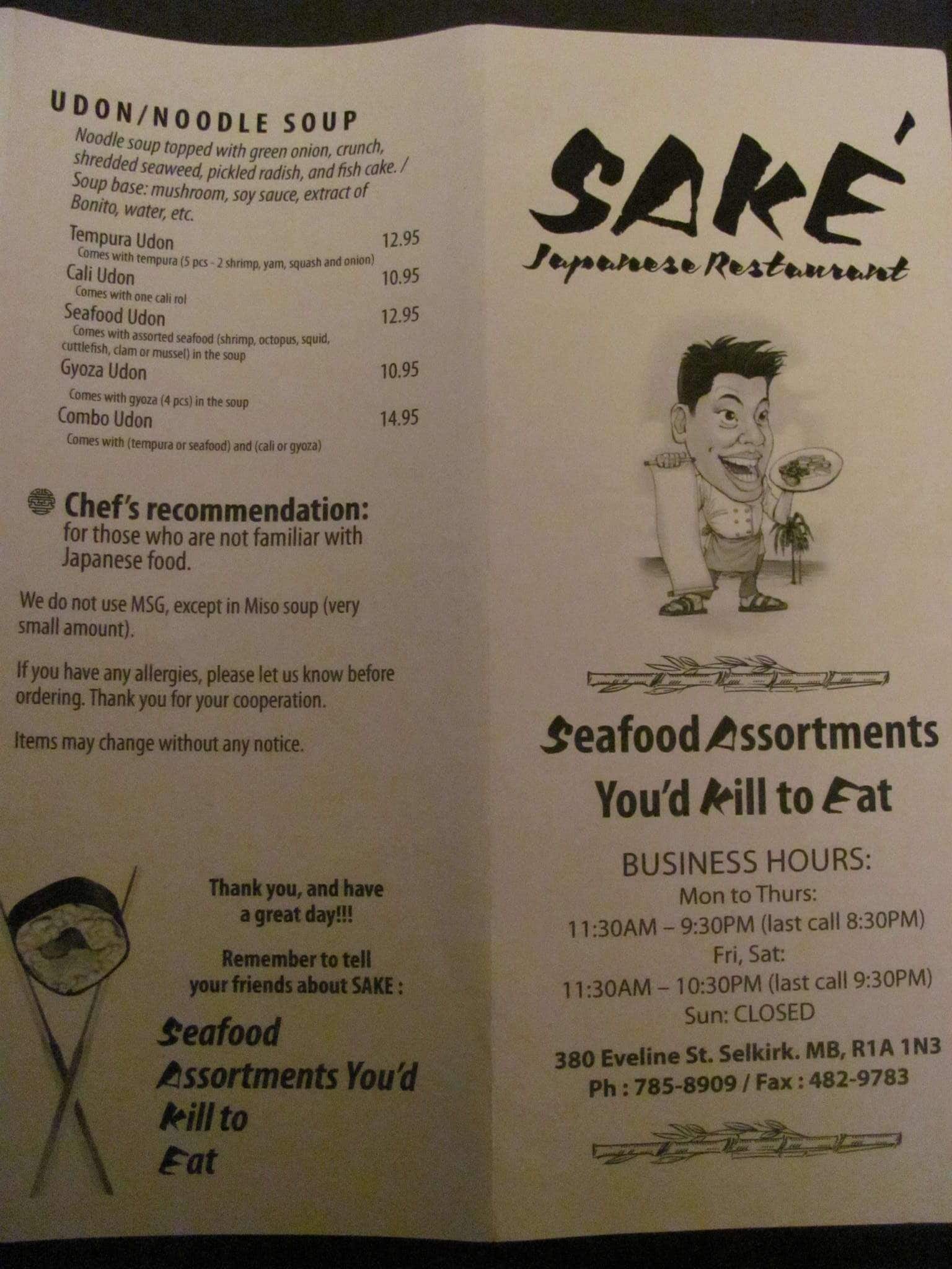 Menu of Sake photo3