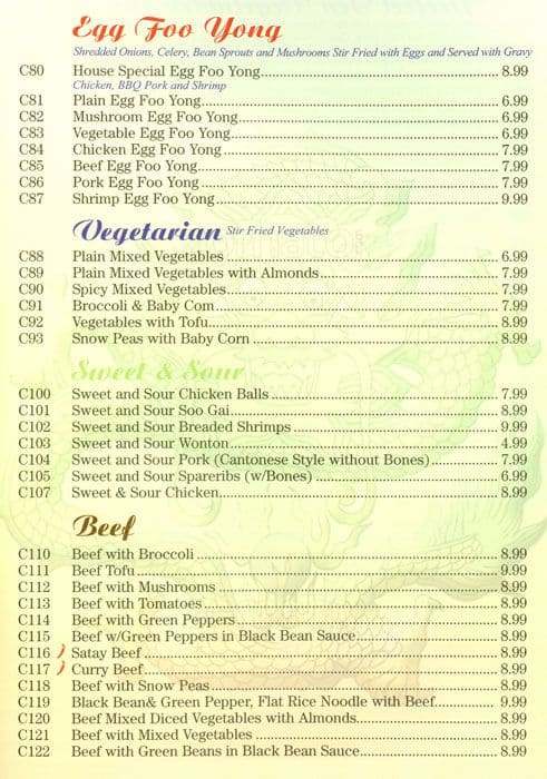 Menu of Jing Thai photo16