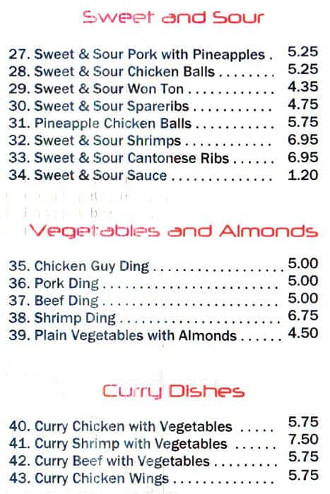 Menu of Dragon House Chinese Food photo3