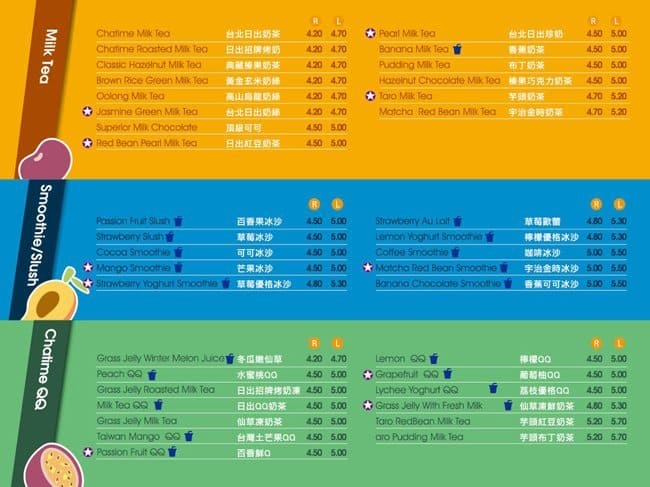 Menu of Chatime photo2