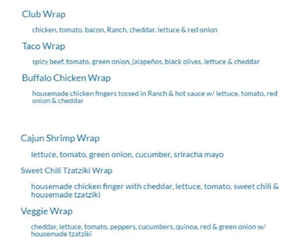 Menu of Sister’s Pub & Grill photo6