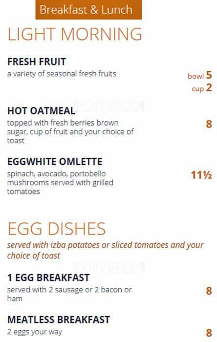 Menu of Izba Bistro photo2