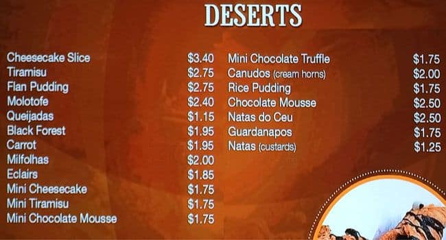 Menu of Seara photo6