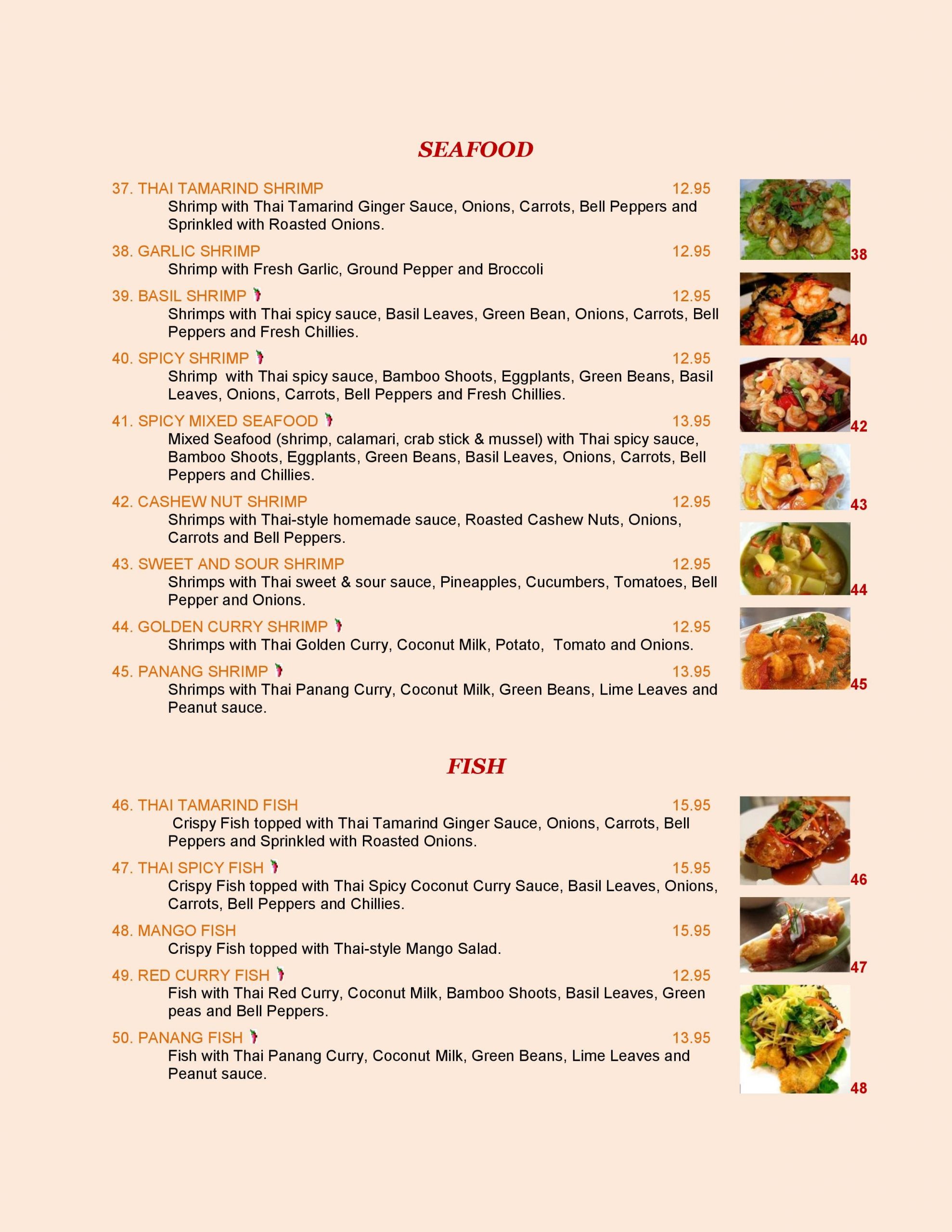 Menu of Thai Tamarind photo2