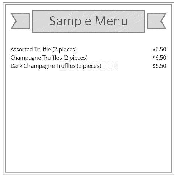 Menu of Teuscher photo2