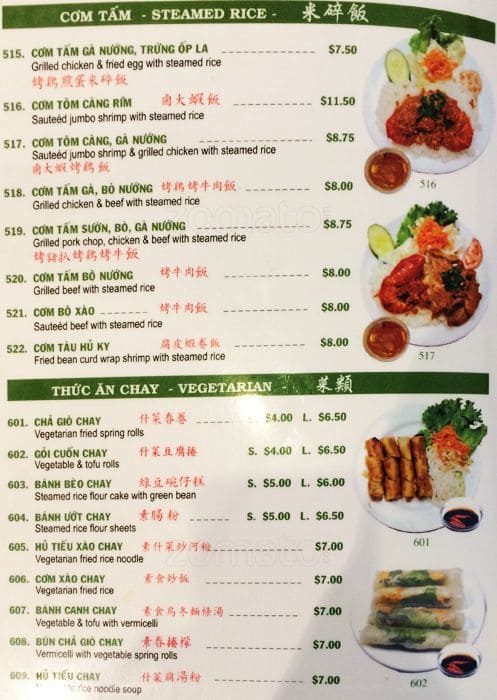 Menu of Pho Mi Viet Hoa photo6