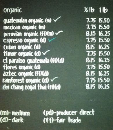 Menu of Bean Around the World photo5