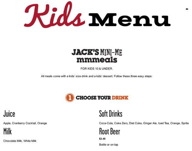 Menu of Jack Astor’s photo8