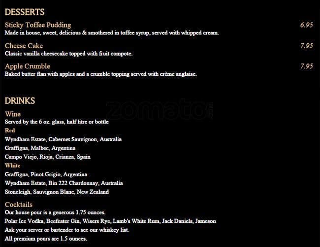 Menu of The Roy photo6