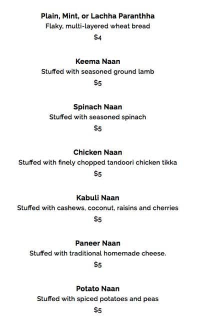 Menu of Sizzling Tandoor Restaurant photo4