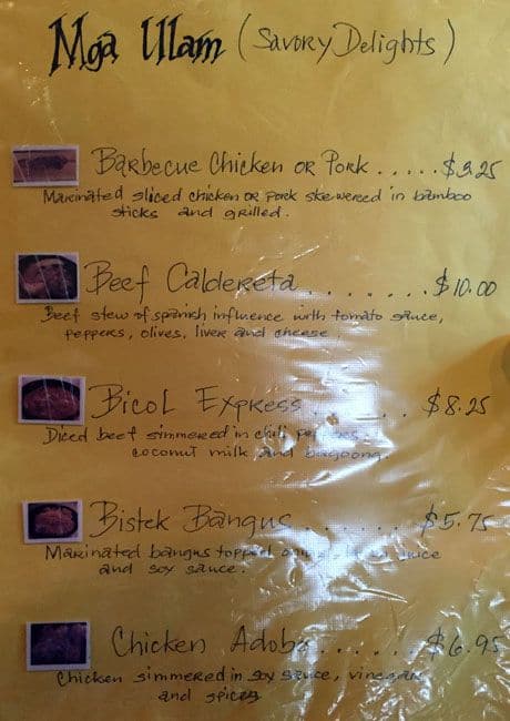Menu of Goldilocks photo3
