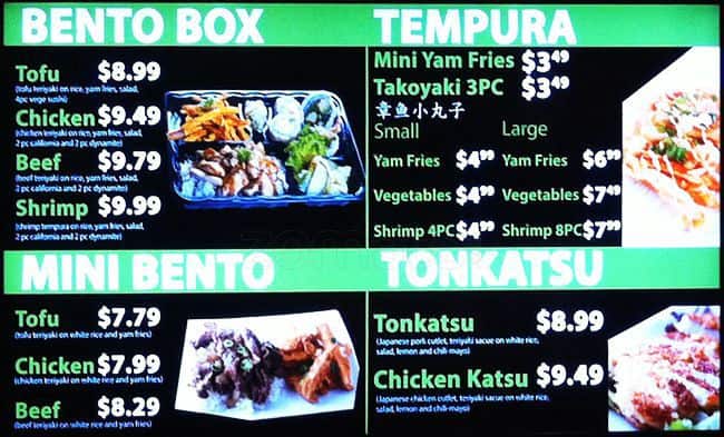 Menu of Umi Teriyaki & Sushi photo2