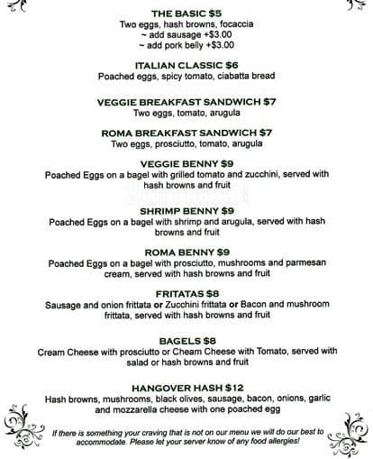 Menu of Caffe Roma photo4