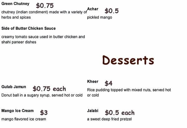 Menu of Indian Village Eatery photo9