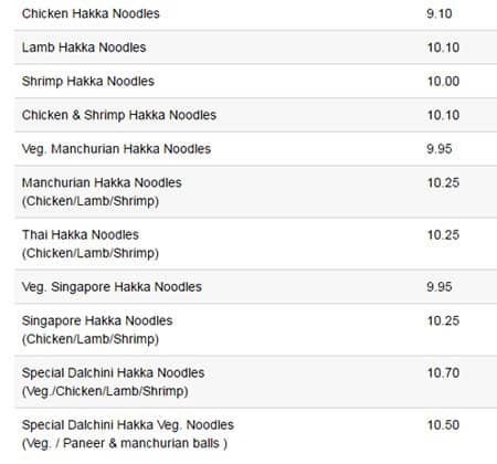 Menu of Dalchini photo5