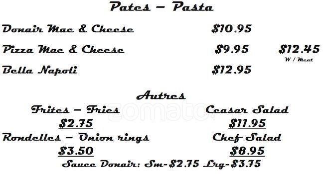 Menu of Halifax Donair & Bar 902 photo5