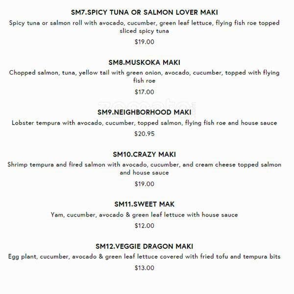 Menu of Yumei Sushi photo20