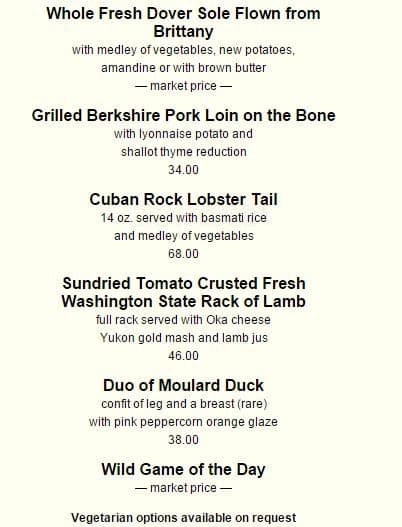 Menu of Olivers Of Oakville photo7