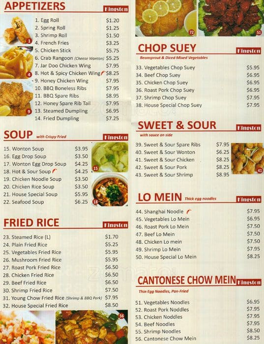 Menu of Kingston Chinese Restaurant photo2