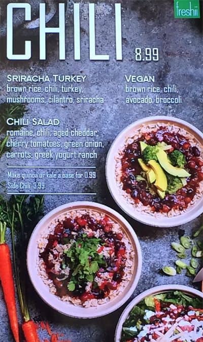 Menu of Freshii photo4