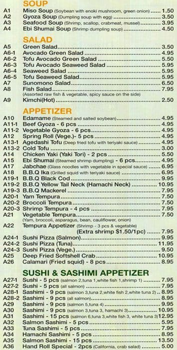 Menu of Nara Sushi photo2