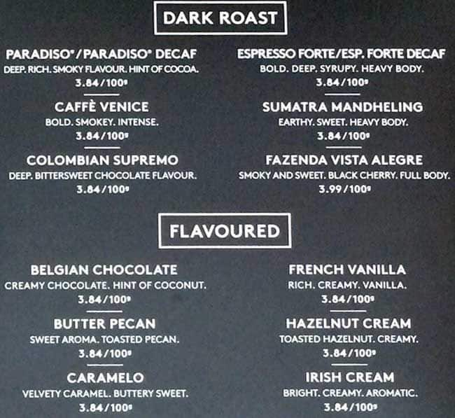 Menu of Second Cup photo6