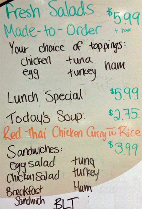 Menu of Treats photo2