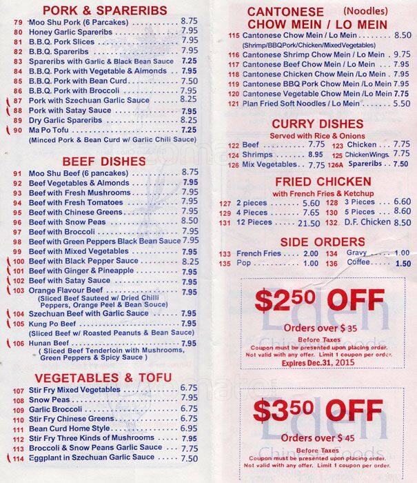 Menu of Eden Chinese Food photo3