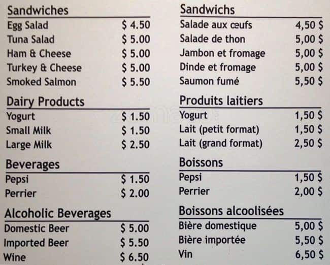 Menu of Cafétéria Des Beaux-Arts photo7