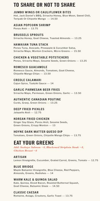 Menu of Darcy’s Pub photo2