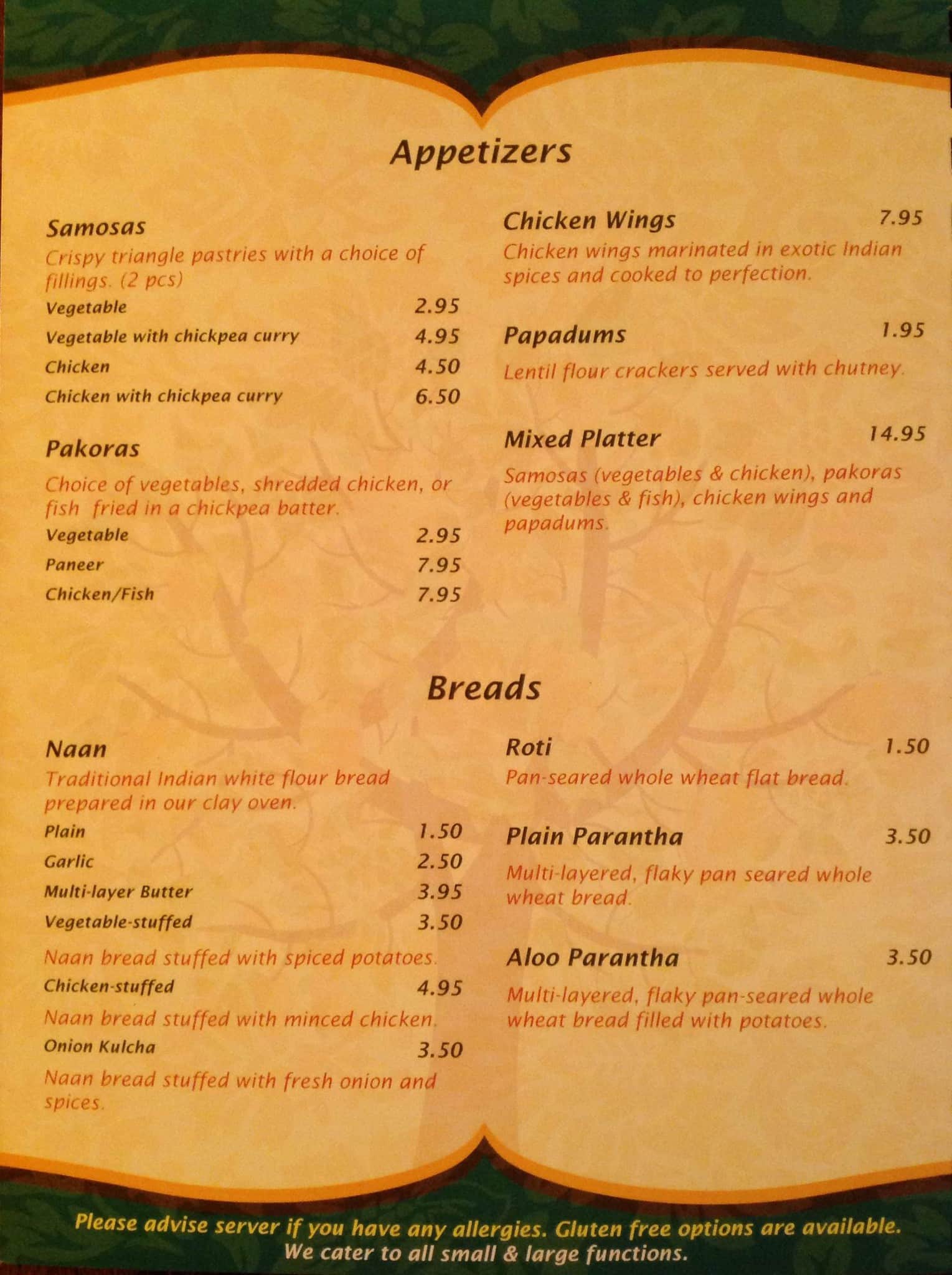 Menu of The Mango Tree photo3