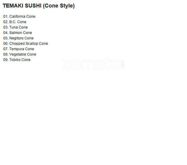 Menu of Osaka Island photo9