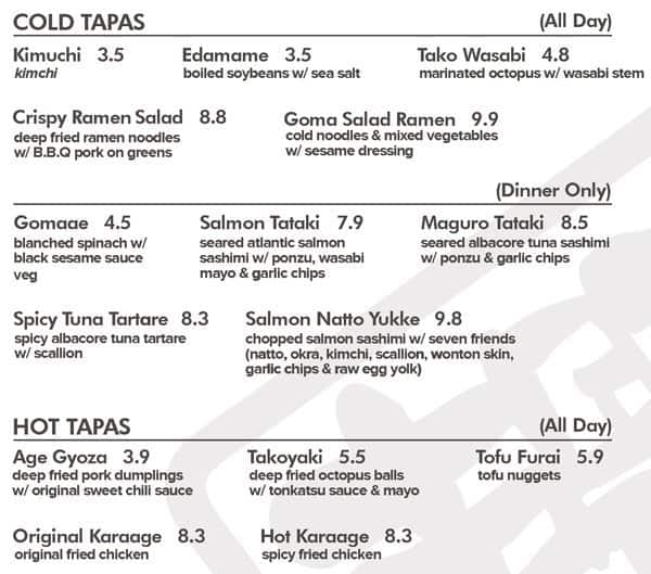 Menu of KINTON RAMEN photo5