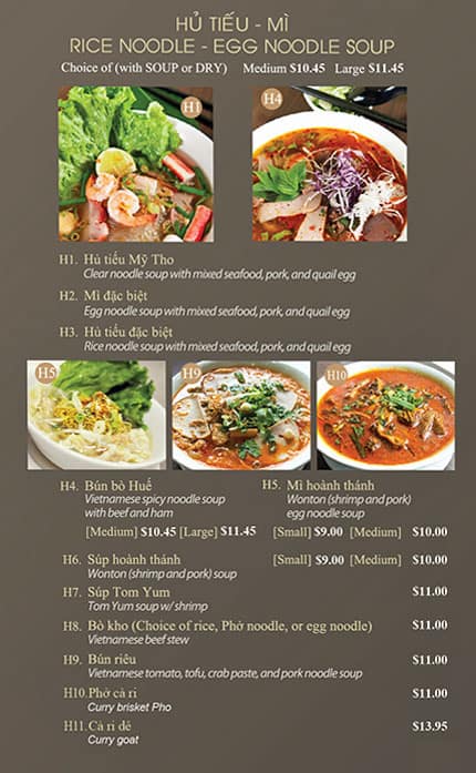 Menu of Pho Metro photo4