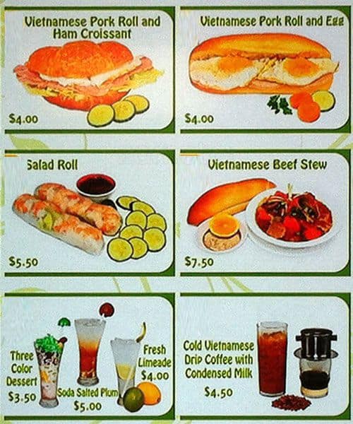 Menu of Paris Bakery photo3