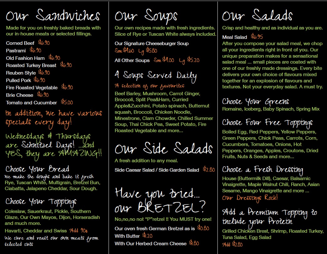 Menu of Fresh a Fare photo6