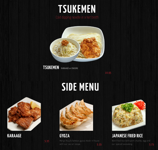 Menu of Ramen Gojiro photo3