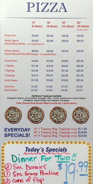 Menu of Halifax Donair photo4