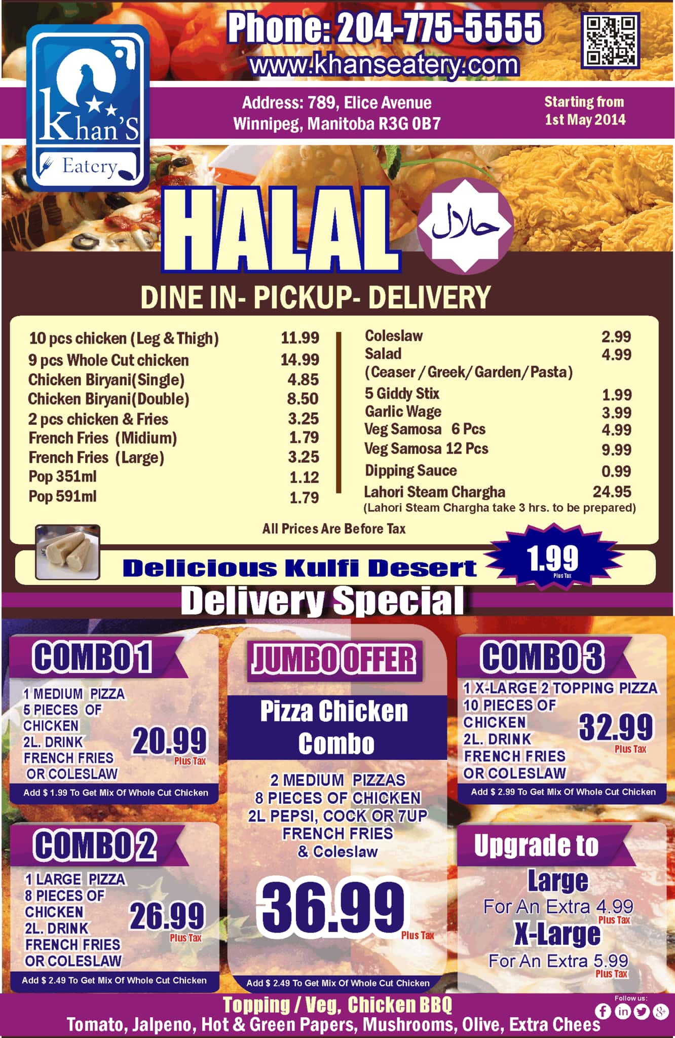 Menu of Khan’s Eatery photo2